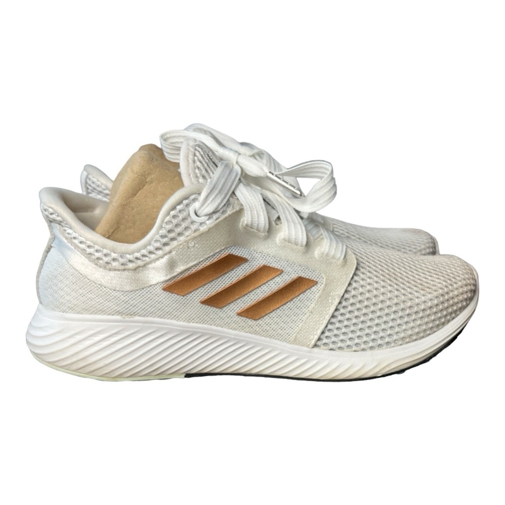 Adidas Women's Size 7.5 Edge Lux 3 EG1286 White/Gold Running Shoes